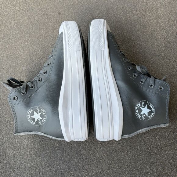 Women's Converse CTAS Move Iron Grey/White High Top Sneakers Size 10 A01344C - Picture 2 of 9